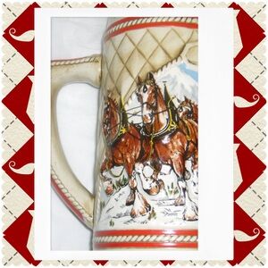Budweiser Collection 1985 A Series Snow Capped mountains Stein
